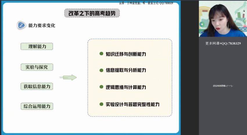 2022高考作业帮密训班逻辑生物高考密训班