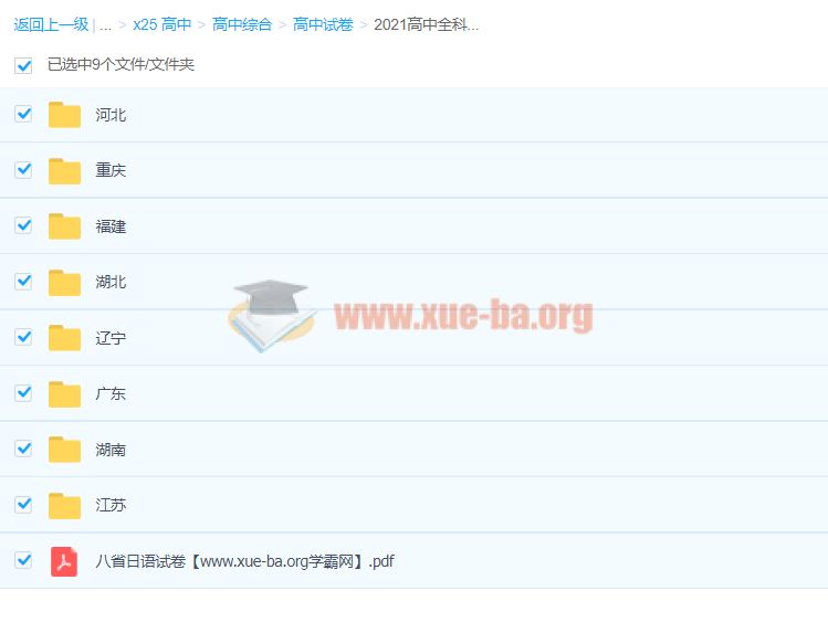 2021高中全科《八省联考》各省试卷