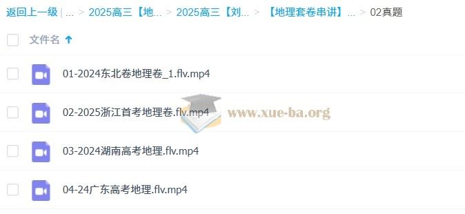 2025高三高考地理 刘勖雯 梦想典当铺 百度网盘