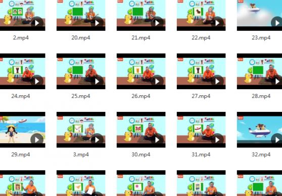 某KID外教教学动画、视频、音频，400+128集，共16G，超赞的英语启蒙资料！