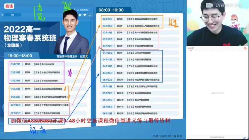 2022高一高途物理赵星义寒假班