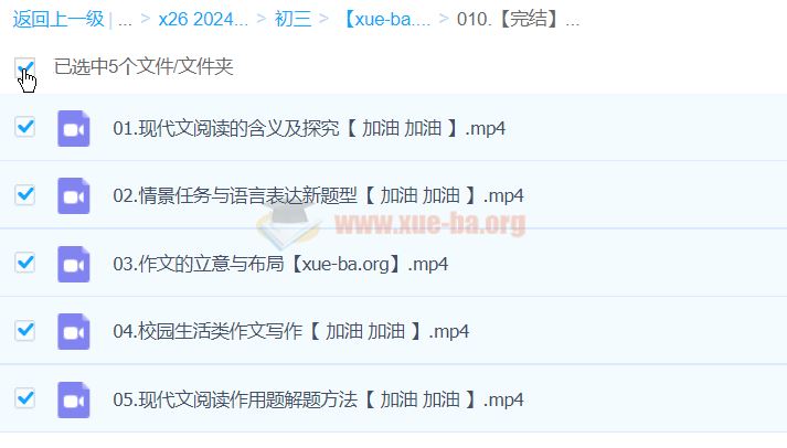 【完结】【2024中考】中考语文复习冲刺