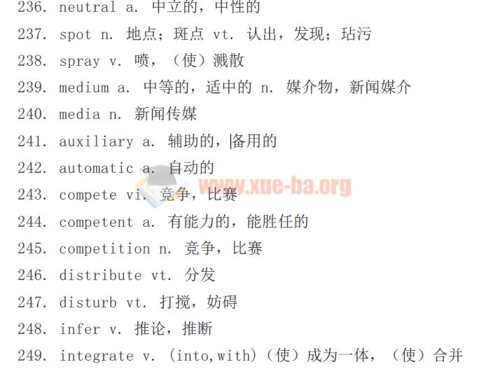 《300个完形填空高频词，别丢分在词汇上》高中英语PDF文档下载 