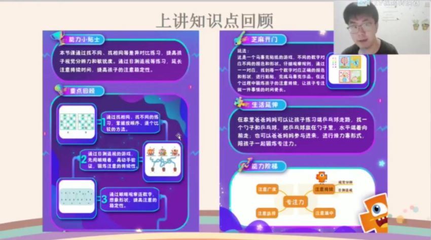 学而思【2020-暑】中班升大班数学暑期培训班（七大能力A在线-郭小俊） 百度网盘