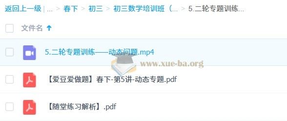 2025 朱韬 初三数学 中考数学培训班 （春下·人教版·A+）百度网盘下载