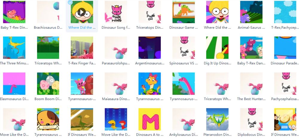 Pinkfong! Dinosaur Songs for Children – 38个视频