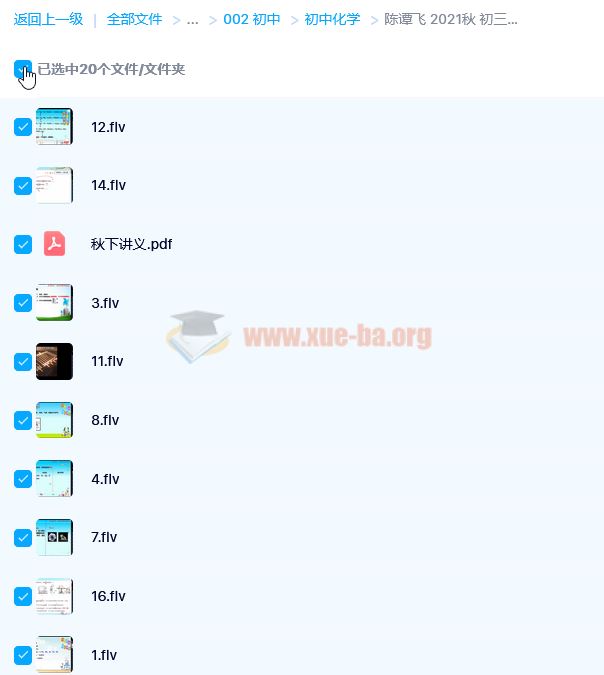 陈谭飞 2021秋 初三中考化学目标A＋班 16讲带讲义完结