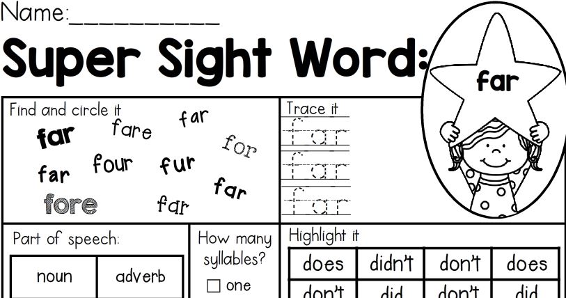 自然拼读 Sight Words 培养孩子们阅读速度和阅读量