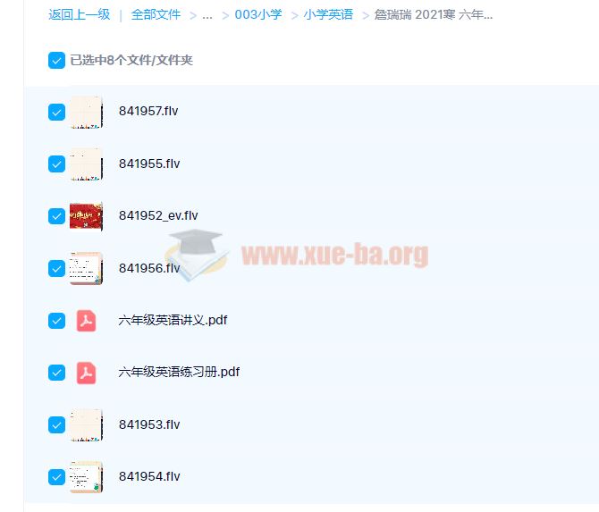 詹瑞瑞 2021寒 六年级寒假英语直播目标ss 6讲带讲义完结