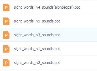 （建议收藏）Sight Words高频词PPT带发音
