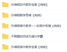 孙维纲初中数学全套【完结】 百度网盘下载