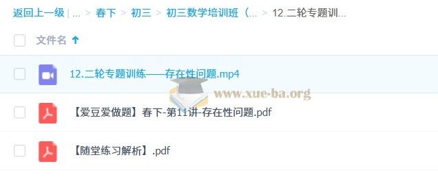 2025 朱韬 初三数学 中考数学培训班 （春下·人教版·A+）百度网盘下载
