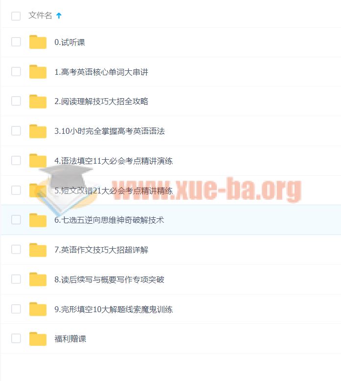 2020高考李辉英语一轮视频课程+讲义百度云网盘下载