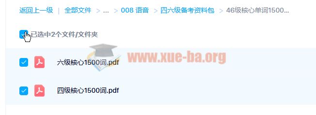 四六级备考资料包 46级核心单词1500个