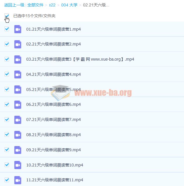 CET6 21天六级单词晨读营 百度云网盘下载