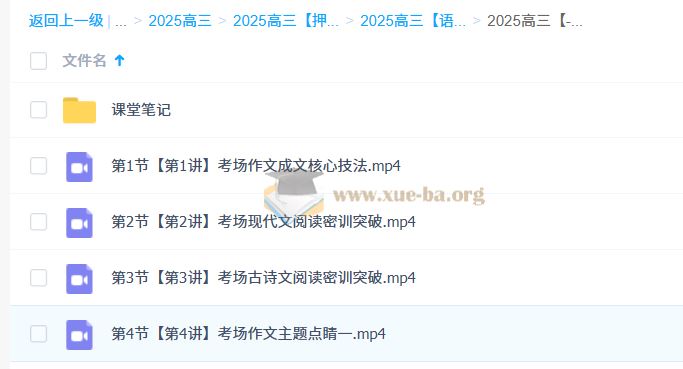 陈晨 2025高三高考语文 密训班 百度网盘