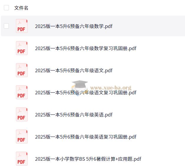 2025 暑假预习预备新五年级和六年级