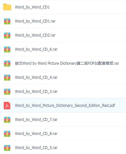 朗文英语分级听力Word by word pdf+cd1-8