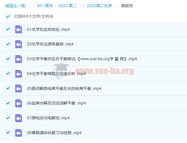 2023高二化学 康永明 暑假班