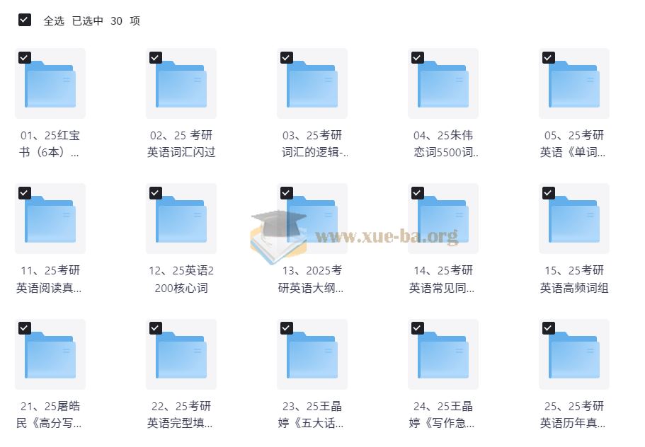 25考研词汇+作文资源合辑