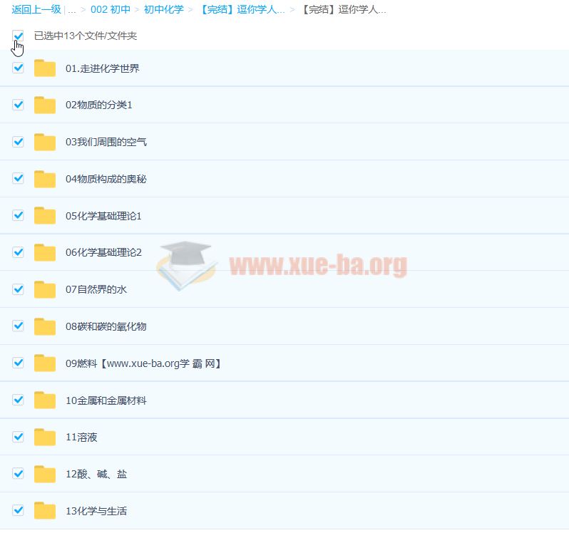 【完结】逗你学人教版初中冲刺化学大小考