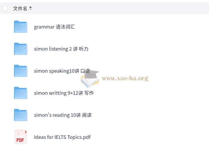Simon雅思英语全套 夸克网盘