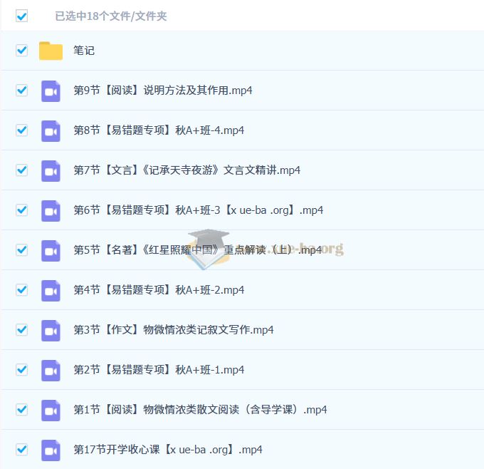 2024-2025 2026届初二初中语文培训班（24年秋上·全国通用版·A+班） 周立昕