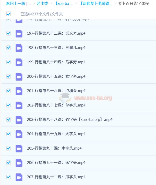 萝卜老师 写字练字课程两套合集